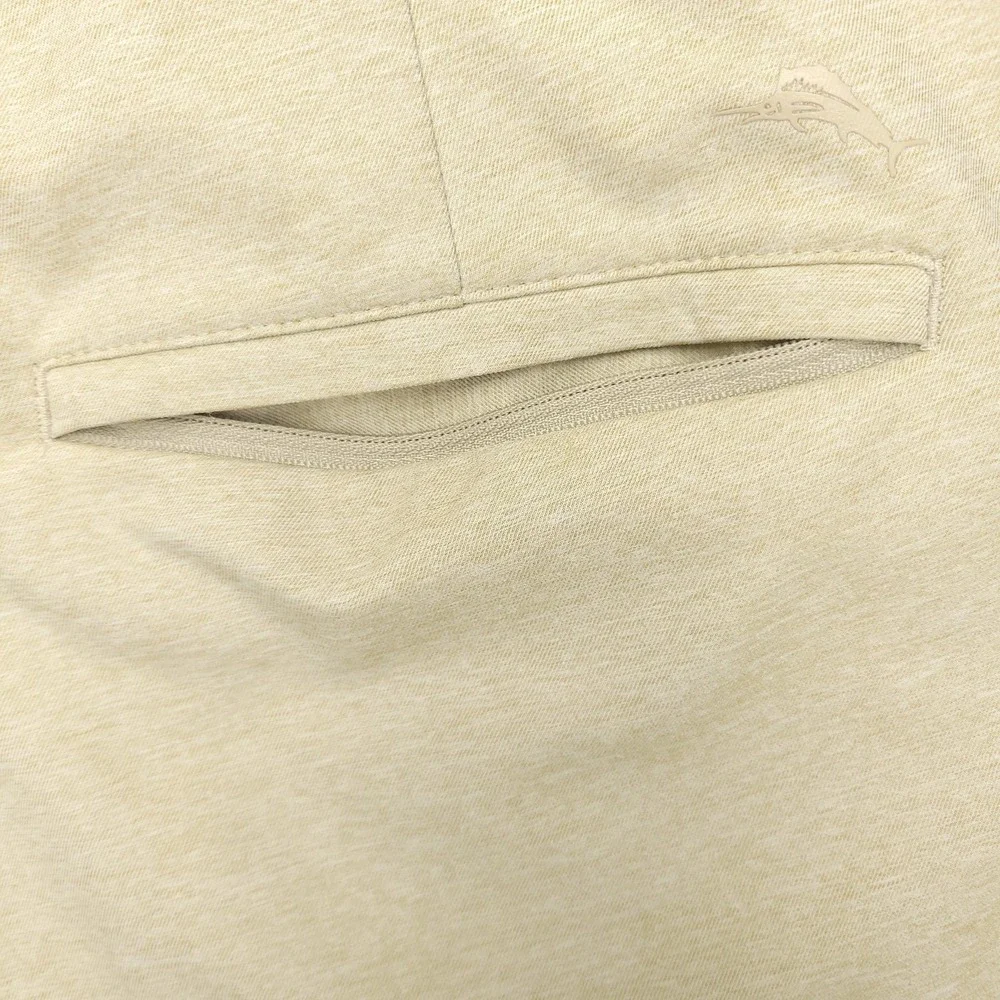 Tommy Bahama Pants Mens 38x34‎ Beige Chino Polyester Stretch Casual Polyester